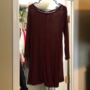 Burgundy shirt